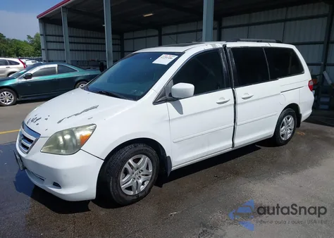 2006 Honda Odyssey Ex-L из США, поврежденный, VIN 5FNRL38696B080353